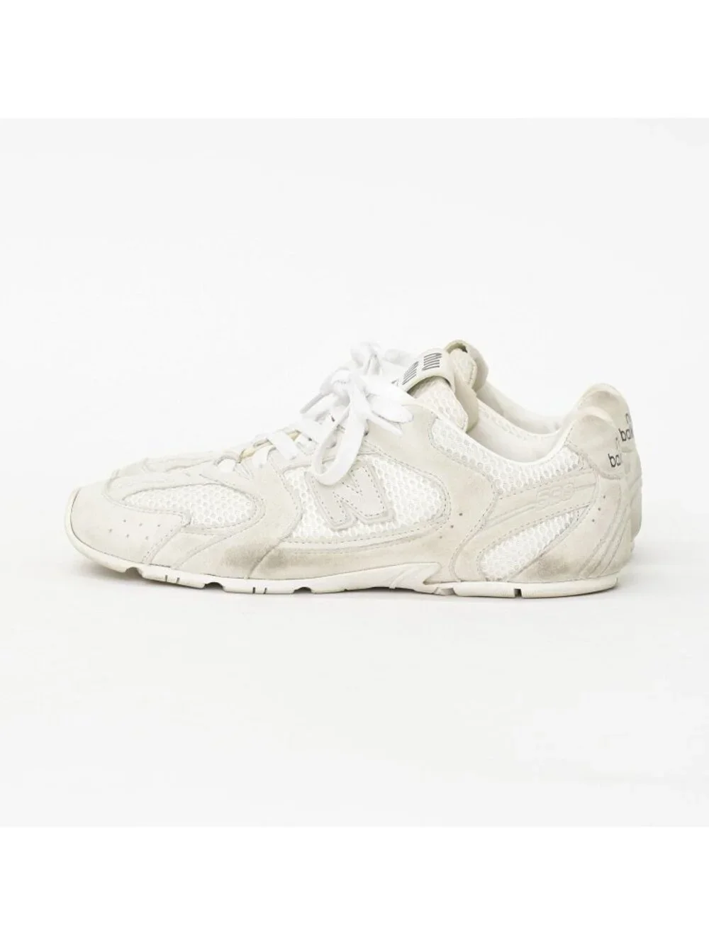 Miu Miu New Balance Suede Mesh Beige White